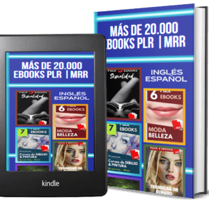Portada + de 20.000 Ebooks PLR MRR